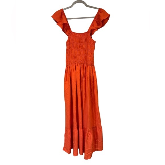 La La Muse Summer Sun‎ Maxi Dress Orange Large - Picture 1 of 6